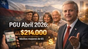 PGU Abril 2026: Adultos mayores de 65 recibirán hasta $214.000 mensuales