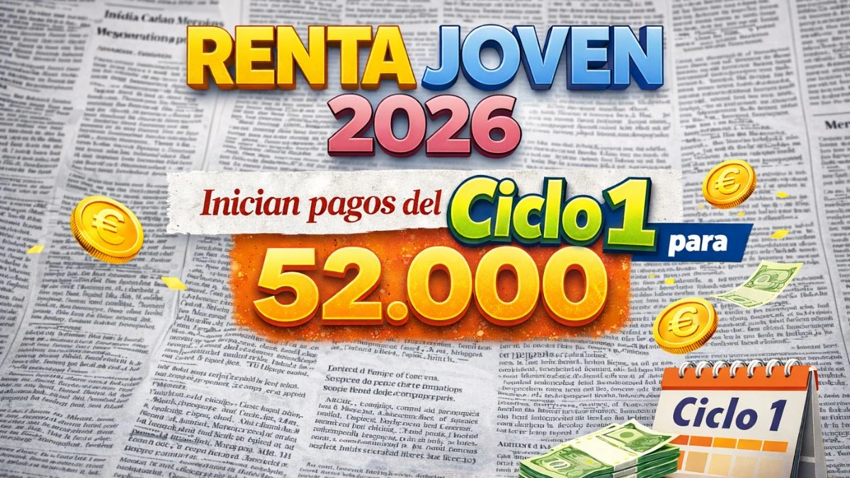 Renta Joven 2026 Inician pagos del ciclo 1 para 52.000