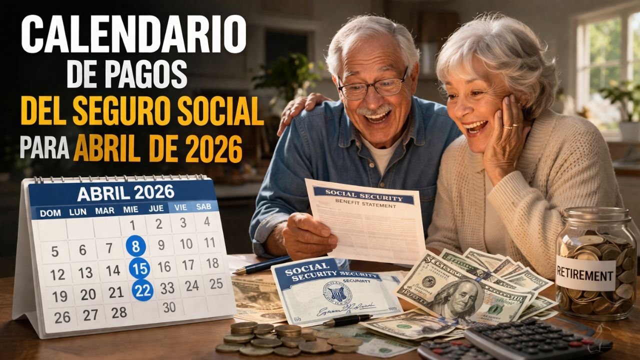 Calendario de pagos del Seguro Social para abril de 2026