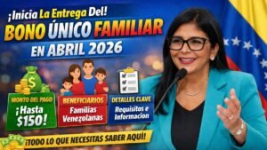 Inicia La Entrega Del Bono Único Familiar En Abril 2026 - Monto, Beneficiarios y Detalles Clave
