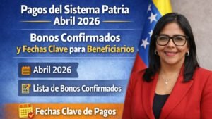 Pagos del Sistema Patria Abril 2026 - Bonos Confirmados y Fechas Clave para Beneficiarios