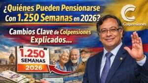 ¿Quiénes Pueden Pensionarse Con 1.250 Semanas en 2026? Cambios Clave de Colpensiones Explicados